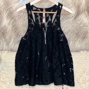 Lani Lace Black Tank Top